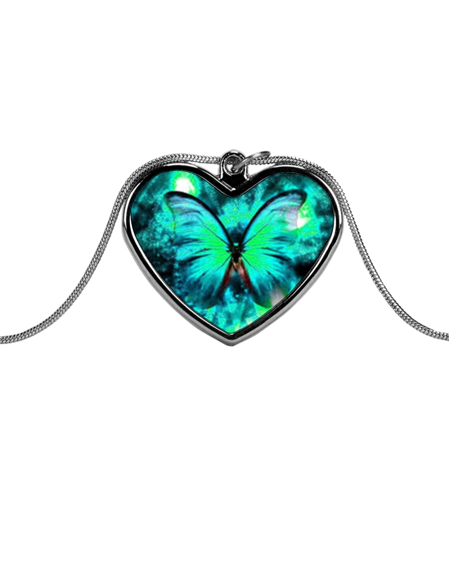 Heart Necklace Metallic Metallic Heart Necklace