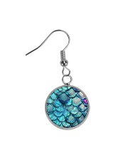 Cute Mermaid Scales Mausepad Circle Earrings thumbnail