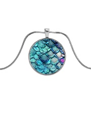 Cute Mermaid Scales Mausepad Metallic Circle Necklace thumbnail