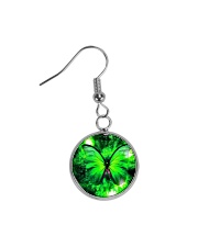 Heart Necklace Metallic Circle Earrings thumbnail
