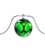 Heart Necklace Metallic Metallic Circle Necklace thumbnail