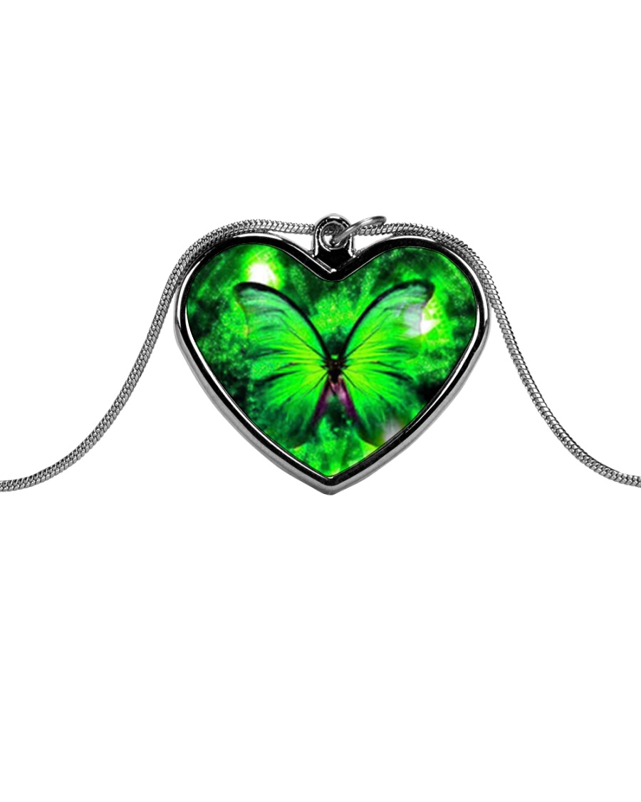 Heart Necklace Metallic Metallic Heart Necklace