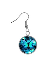 Heart Necklace Metallic Circle Earrings thumbnail