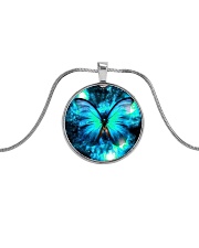 Heart Necklace Metallic Metallic Circle Necklace thumbnail