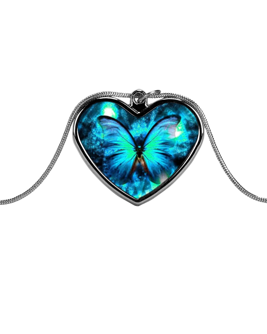 Heart Necklace Metallic Metallic Heart Necklace