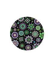 Doodle-Flowers-Pattern Circle Magnet thumbnail