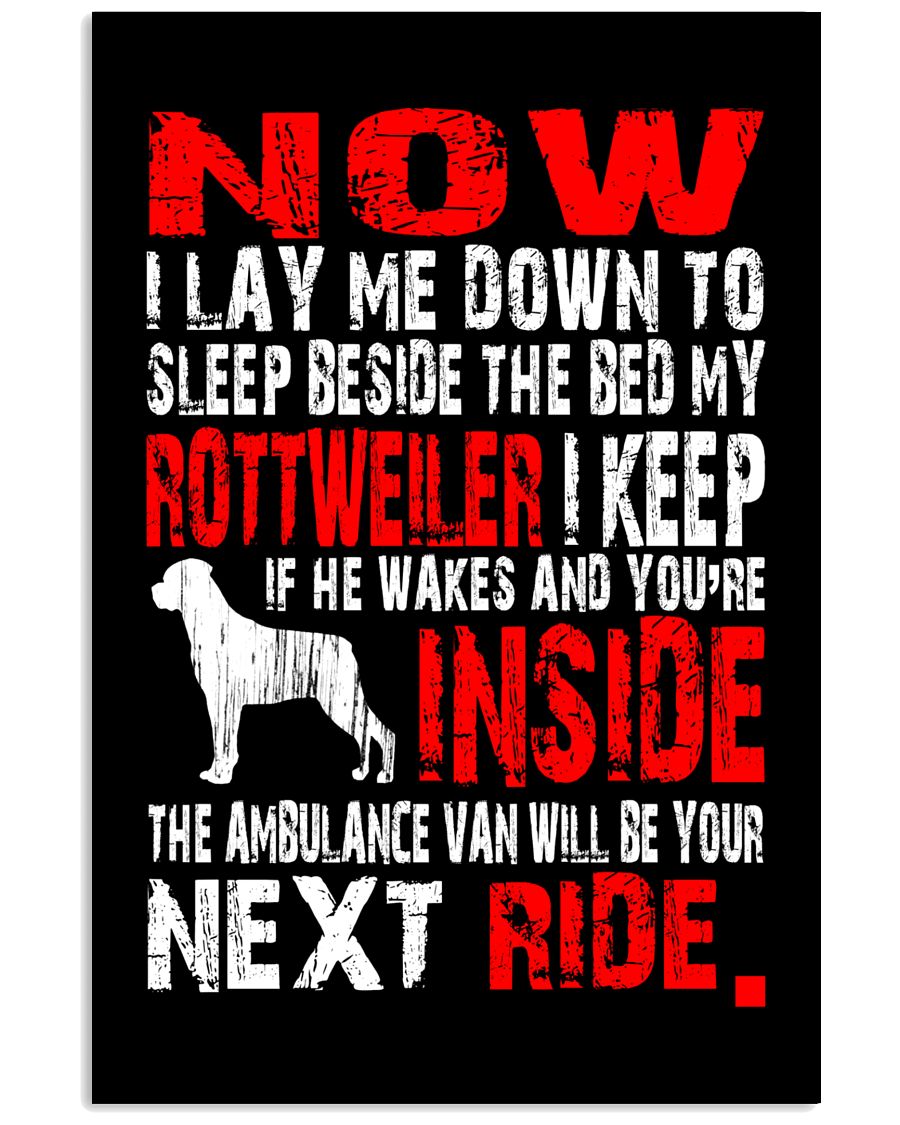 Limited Edition - Rottweiler Ambulance Van 16x24 Poster