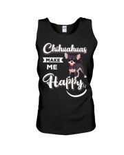 Chihuahuas Make Me Happy Unisex Tank thumbnail