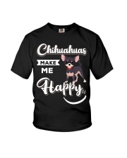Chihuahuas Make Me Happy Youth T-Shirt thumbnail