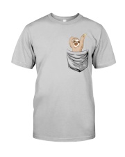 Pocket Sloth Classic T-Shirt front