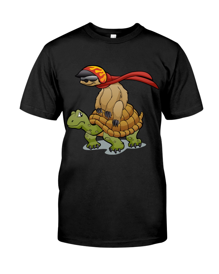 Sloth riding a turtle Classic T-Shirt