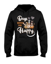 Dogs Make Me Happy Hooded Sweatshirt thumbnail