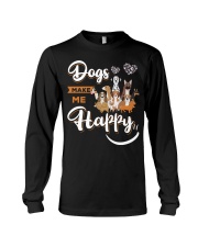 Dogs Make Me Happy Long Sleeve Tee thumbnail