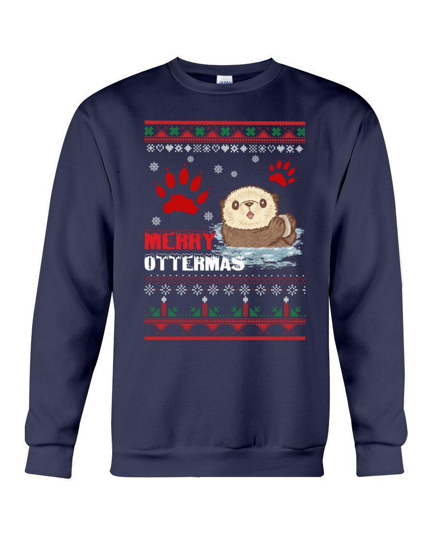 Merry Ottermas Crewneck Sweatshirt