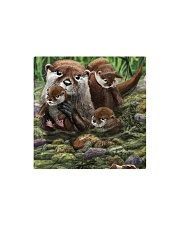 Family Otter Square Magnet tile