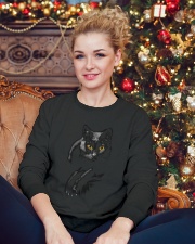 Cats Crewneck Sweatshirt lifestyle-holiday-sweater-front-2