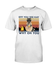 Camping Raccoon Eff you see kay Classic T-Shirt tile