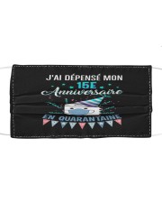 15 French Spent Birthday Cloth face mask thumbnail