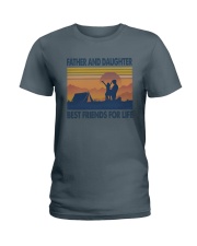 Camping Father Daughter Ladies T-Shirt thumbnail