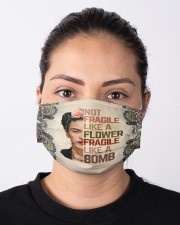 Frida Kahlo fragile mandala Cloth face mask aos-face-mask-lifestyle-01