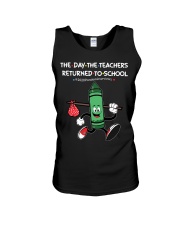 The Day The Teacher To School Green Unisex Tank thumbnail
