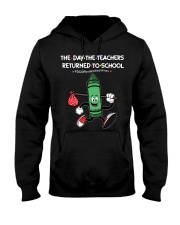 The Day The Teacher To School Green Hooded Sweatshirt thumbnail