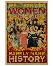 Retro well-behaved women canvas 11x17 Poster front