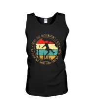 Rock Climbing into the moutains Unisex Tank thumbnail