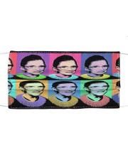 RBG pop art 2 Cloth face mask front