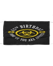 65th Birthday None invited Cloth face mask thumbnail
