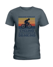Cycling Forecast Ladies T-Shirt thumbnail
