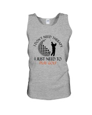 Golf I Don't Need Therapy Unisex Tank thumbnail