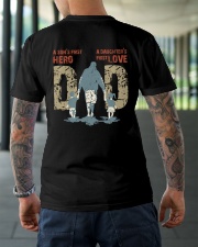 Daddy Hero protector Classic T-Shirt lifestyle-mens-crewneck-back-3