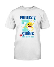 7 Blue Birthday Shark-1 Classic T-Shirt thumbnail