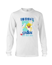 7 Blue Birthday Shark-1 Long Sleeve Tee thumbnail