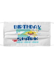 7 Blue Birthday Shark-1 Cloth face mask thumbnail