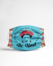 Frida Kahlo be kind Cloth face mask aos-face-mask-lifestyle-22