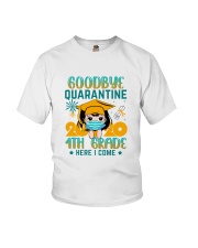 White Girl 4th grade Goodbye quarantine Youth T-Shirt front