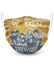 RBG Frida Kahlo well behaved retro 2 Layer Face Mask - Single front