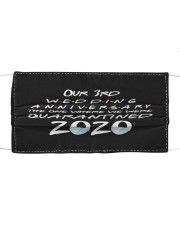 3rd Wedding anniversary Cloth face mask thumbnail