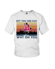 Camping Flamingo Eff you see kay Youth T-Shirt thumbnail