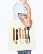 Be Kind Hand Tote Bag Tote Bag accessories-tote-bag-BE007-front-model-02