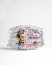 Frida Kahlo they whispered Cloth face mask aos-face-mask-lifestyle-22