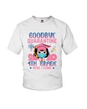 White Girl 4th grade Goodbye quarantine Youth T-Shirt front