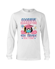 White Girl 4th grade Goodbye quarantine Long Sleeve Tee thumbnail