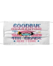 White Girl 4th grade Goodbye quarantine Cloth face mask thumbnail