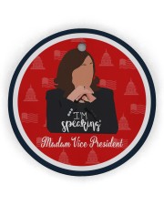 BH speaking MVP ornament Circle ornament - single (wood) front