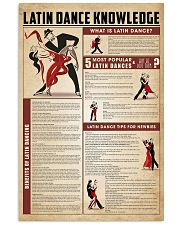 Latin dance knowledge 11x17 Poster front