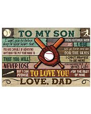 Baseball To My Son Dad 17x11 Poster front