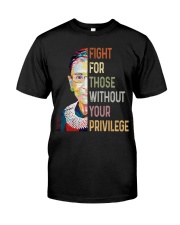 RBG fight privilege sticker Classic T-Shirt thumbnail